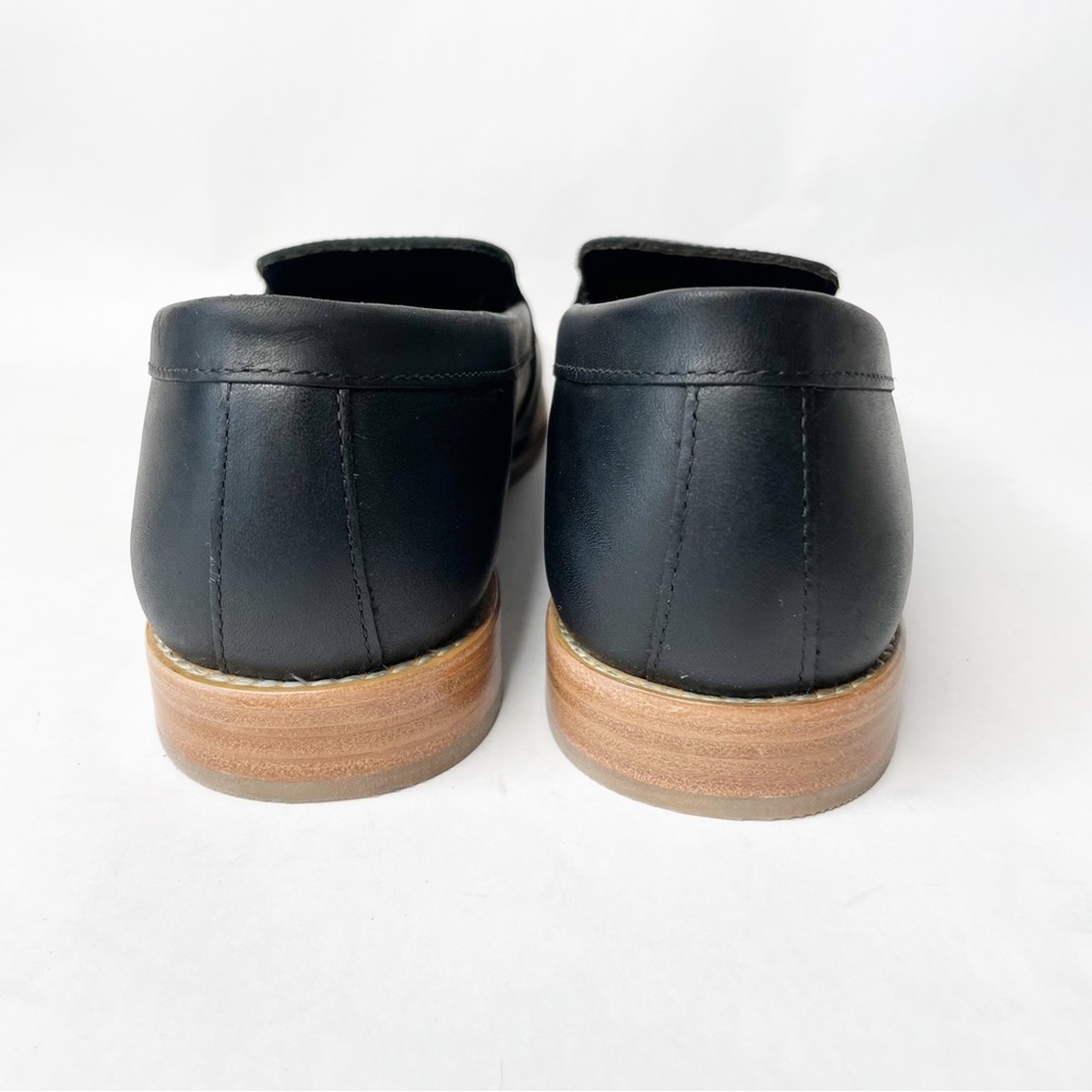NWOB Portland Leather Patina Black Leather Rounded Leather Loafer Size 9.5 - Picture 7 of 9